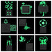 Luminous Glow In The Dark Switch Sticker Fluorescent Fairy Moon Stars Sticker Home Decor