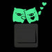 Luminous Glow In The Dark Switch Sticker Fluorescent Fairy Moon Stars Sticker Home Decor