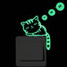 Luminous Glow In The Dark Switch Sticker Fluorescent Fairy Moon Stars Sticker Home Decor