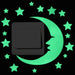 Luminous Glow In The Dark Switch Sticker Fluorescent Fairy Moon Stars Sticker Home Decor