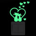 Luminous Glow In The Dark Switch Sticker Fluorescent Fairy Moon Stars Sticker Home Decor