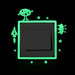 Luminous Glow In The Dark Switch Sticker Fluorescent Fairy Moon Stars Sticker Home Decor