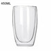Double Wall Glass Cup Tea Coffee Mug Portable Transparent Glass Cup
