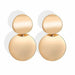 Geometric Big Round Clip Earrings Gold Silver Plated Hollow Fashion Women jewelry