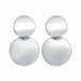 Geometric Big Round Clip Earrings Gold Silver Plated Hollow Fashion Women jewelry