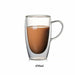 Double Wall Glass Coffee Tea Cups Heat Resistant Transparent Mug