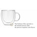 Double Wall Glass Coffee Tea Cups Heat Resistant Transparent Mug