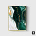 Modern Abstract Gold Foil Lines Green Canvas Art Paintings Wall Poster Home Decor