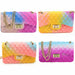 Women Jelly Chain Bag Ladies Rainbow PVC Bag Shoulder Handbag