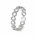 Hollowed-Out Heart Shape Open Rings Cute Fashion Women Love Ring Jewelry