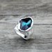 Women Fashion Jewelry Ring Vintage Irregular Crystal Love Rings