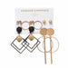 Tassel Acrylic Earrings Bohemian Geometric Drop Earrings Set Women Jewelry