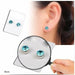 1 Pair Slimming Earrings Magnetic Metabolism-Boosting Stone Stud Earrings Jewelry