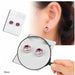 1 Pair Slimming Earrings Magnetic Metabolism-Boosting Stone Stud Earrings Jewelry