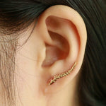 Crystal Flower Stud Earrings Women Fashion Jewelry Rhinestones Earrings