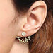 Crystal Flower Stud Earrings Women Fashion Jewelry Rhinestones Earrings