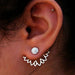 Crystal Flower Stud Earrings Women Fashion Jewelry Rhinestones Earrings