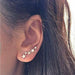 Crystal Flower Stud Earrings Women Fashion Jewelry Rhinestones Earrings