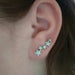 Crystal Flower Stud Earrings Women Fashion Jewelry Rhinestones Earrings