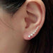 Crystal Flower Stud Earrings Women Fashion Jewelry Rhinestones Earrings