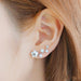 Crystal Flower Stud Earrings Women Fashion Jewelry Rhinestones Earrings