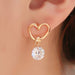 Crystal Flower Stud Earrings Women Fashion Jewelry Rhinestones Earrings