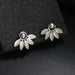 Crystal Flower Stud Earrings Women Fashion Jewelry Rhinestones Earrings