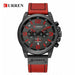Men Watches Leather Luxury Brand Waterproof Military Sports Wrist Watch Chronograph