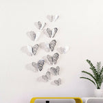 12 Pcs/Set 3D Wall Stickers Hollow Butterfly Home Wall Decoration
