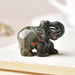 1PC Natural Crystal Elephant Amethyst Obsidian Luxury Animals Stone Crafts