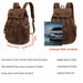 New Fashion Men Women Backpack Vintage Canvas Travel Bags Large Capacity Backpack