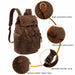 New Fashion Men Women Backpack Vintage Canvas Travel Bags Large Capacity Backpack