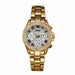 Women Fashion Luxury Watches Roman Numerals Gold Ladies Wristwatch