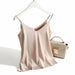 Spaghetti Strap Top Women Halter V Neck Cami Sleeveless Satin Silk Tank Tops