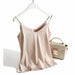 Spaghetti Strap Top Women Halter V Neck Cami Sleeveless Satin Silk Tank Tops