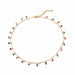 Stone Chain Gold Necklace Charming Colorful for Women
