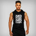 Men's Bodybuilding Hooded Tank Top Cotton Sleeveless Vest Fitness Sportswear