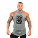 Men's Bodybuilding Hooded Tank Top Cotton Sleeveless Vest Fitness Sportswear