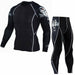Thermal Underwear Set Men's Sportswear Running Training Compression Tights