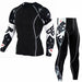 Thermal Underwear Set Men's Sportswear Running Training Compression Tights