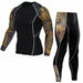 Thermal Underwear Set Men's Sportswear Running Training Compression Tights