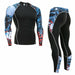 Thermal Underwear Set Men's Sportswear Running Training Compression Tights