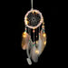 Dream Catcher Feather Ornaments Lace Ribbons Feathers Wrapped Lights Room Decor