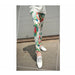 3D Printed Graffiti Leggings Floral Patterned Elastic Fashion Design Women Legging Pants