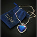 Titanic Heart Necklace Women Blue Heart Crystal Zircon Jewelry Sets