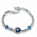Titanic Heart Necklace Women Blue Heart Crystal Zircon Jewelry Sets