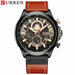 NEW Fashion Sports Watch Men Brand Luxury Leather Wrist Watches
