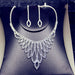 Rhinestone Necklace Earrings Set Women Long Tassel Wedding Jewelry Sets