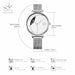 Creative Lady Casual Watches Stainless Steel Mesh Band Stylish Wrist Watch For Women