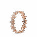 Authentic 925 Sterling Silver Gold Rose-Gold Coating Princess Sparkling Rings Women Jewelry